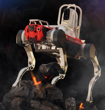 Revolutionizing Mobility With Advanced Legged Robots Firefighting Quadruped Robot