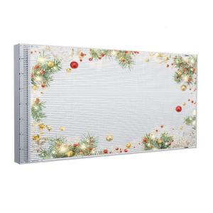 China P6 Adhesive Transparent LED Display Seamless Splicing For Christmas Window factory