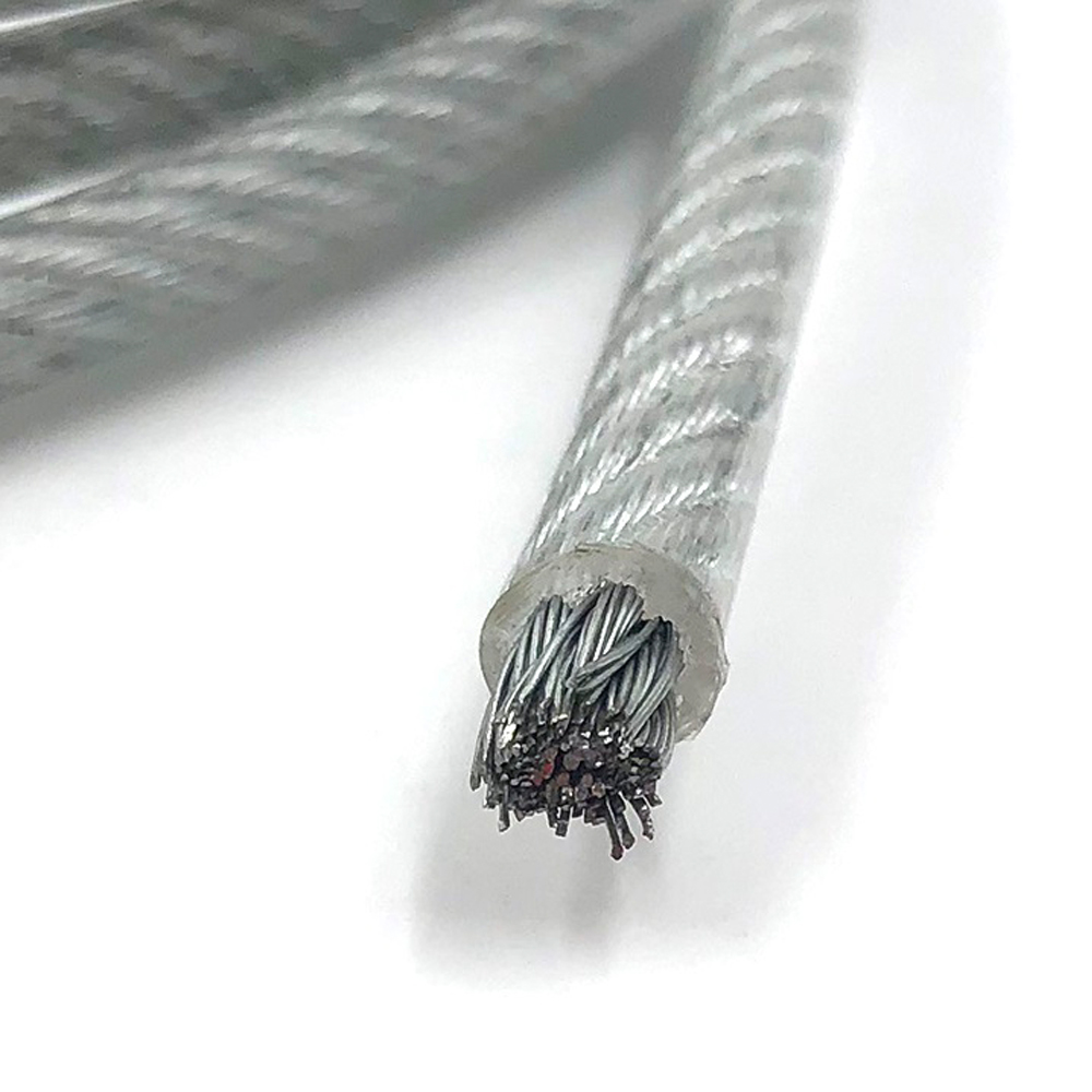 7x7 Coated PVC Galvanized Steel Wire Rope For Clothesline With Tensile Strength 1370-2160MPA Special Cold Heading Steel