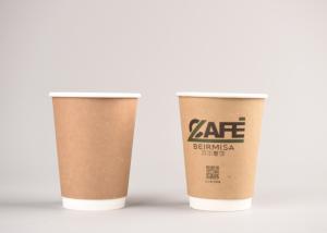 China Eco Fiendly Disposable Hot Cups With Lids Paper Biodegradable Coffee Cups factory