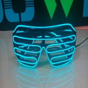 China cute window-shade glasses/el glasses/glow glasses factory