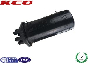 China Big Fibre Optic Splice Enclosure , Fibre Optic Splice Box 24 Cores Vertical 3 in 3 out factory
