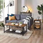 Small Nightstands, Industrial Bedside Table, Nightstands for Bedroom, ULET46X