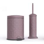 Convenient Rolling Cover Foot Pedal Bin Stainless Steel Trash Can for Neat and