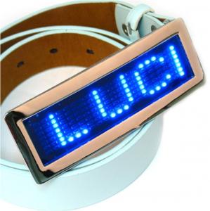 China hot sale flashing led belt buckle factory