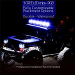 LED RGB Rock Light For Trucks Multi Color Bluetooth Control Under Car LED