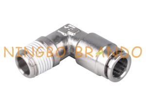 China Brass Male 90 Degree Elbow Pneumatic Hose Fittings 1/8'' 1/4'' 3/8'' 1/2'' factory
