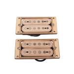 Wood Color Electric Guitar Pickups Double Coil 8~9K/14~15K PVC Output Line