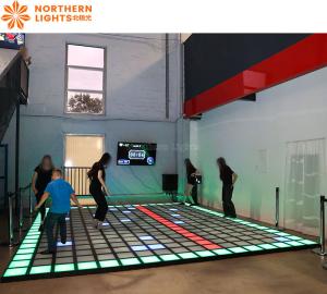 China Factory Price Super Grid Game 30cm Active Gaming Light Interactive Led Dance Floor factory