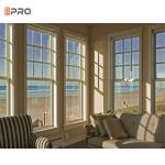 Customized Aluminium Double Top Hung Window Opener American Sash Windows