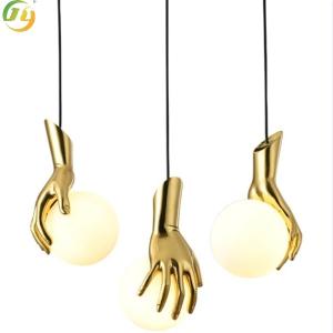 China Nordic Personality B&amp;B Restaurant Bedroom Creative PersonalityD15cmH24cm Gold Arm Chandelier factory