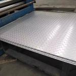 2B NO.1 Stainless Steel Checkered Plate SS316L Diamond Plate 1000mm