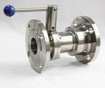 304 Sanitary Welding Butterfly Valve with Non-Negative Pressure Flange Standard