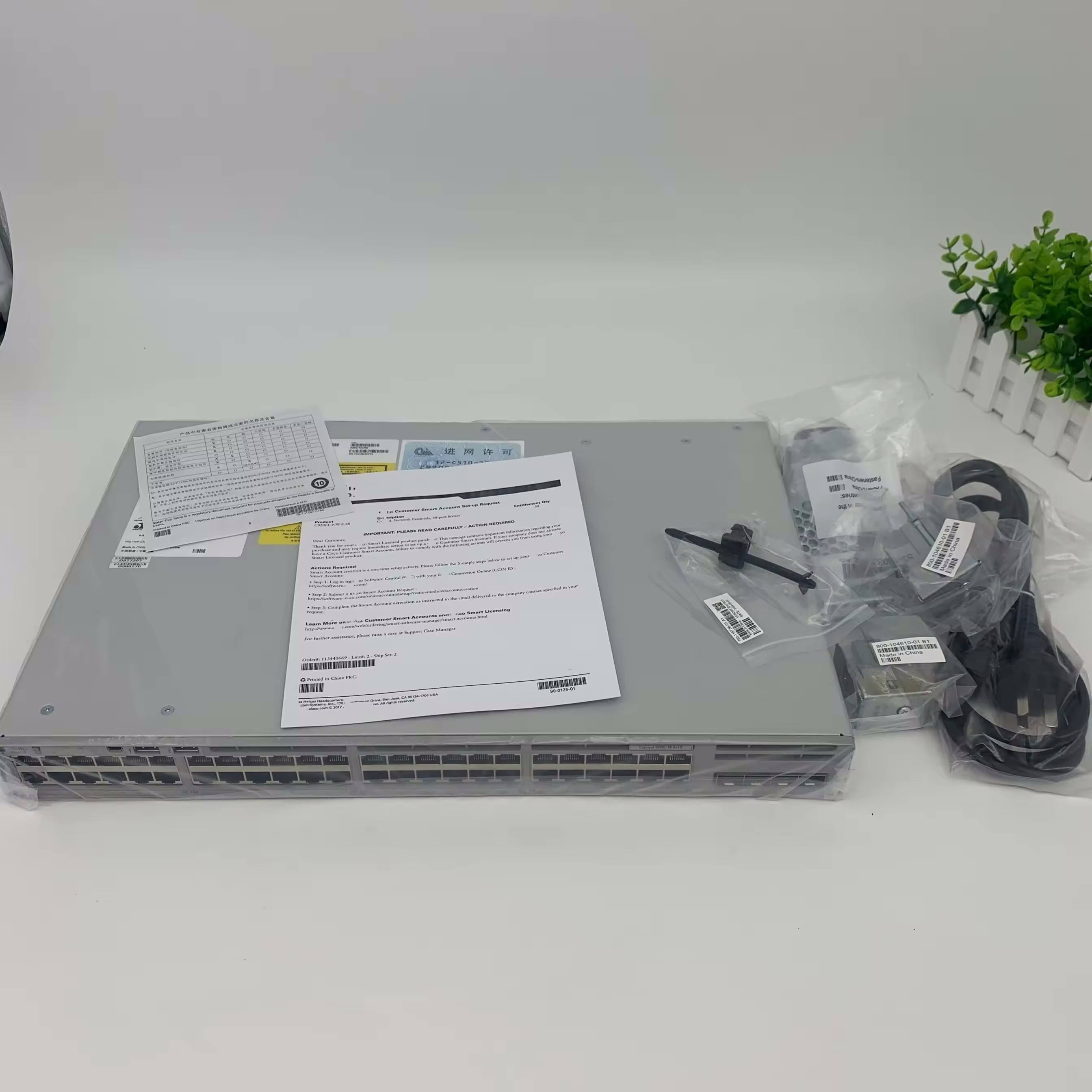 48-port 4x1G Uplink Switch C 9 300L-48T-4G-E Good Performance Full-Duplex Half-Duplex Network Switch with QoS Function