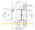 1/2" 11.3mm F1.4 Megapixel M12x0.5 Mount Low Distortion Lens for ToF camera, ToF