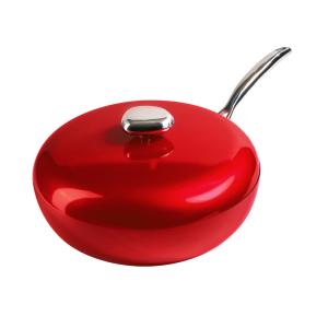 China 10cm Deep Lightweight Non Stick Woks Pan Cobblestone Less Oil LFGB Certified factory
