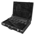 Plywood Hardshell Guitar Rack Case Guitar Stand Padded Carrying Handle
