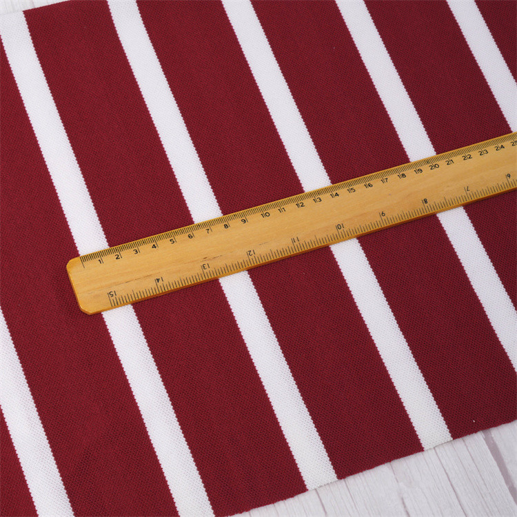 Soft Wear-Resistant Sweat-Absorbent Striped Knit Fabric For Polo Shirt