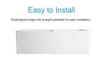 33 Inch Undermount Farmhouse Bathroom Double Sink White Big Ceramic Kitchen