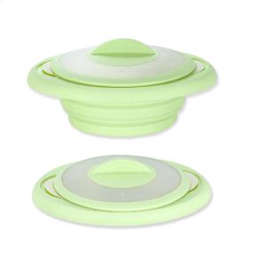 China Nonstick BPA Free 3 In 1 Collapsible Silicone Steam Cooker 1.6L factory