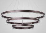 Brown Lampshade 100cm Minimalist Modern Ring Light For Restaurant