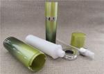 Round Acrylic Cosmetic Cream Bottle Gradient Green Color PP Inner Cap