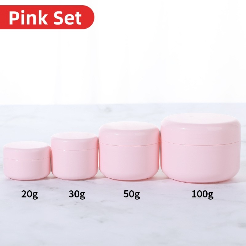 20g 30g 50g 100g Colorful Empty PP Plastic Cream Lotion Jar With Pull Tab