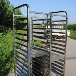 Customizable 0.6mm-1.2mm Cooling Bakery Tray Rack Trolley For Cheese Drying