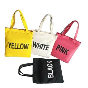 China Eco Friendly Reusable Women Canvas Cotton Bag Custom Printed Organic Tote for Grocery factory