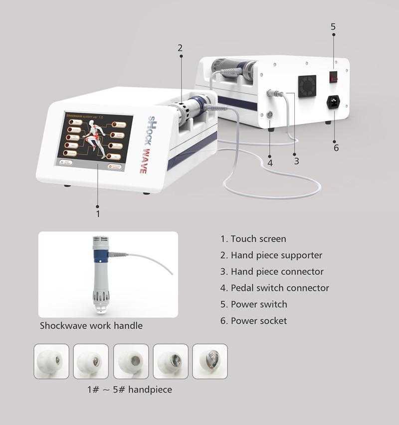 200Mj Adjustable Horse Veterinaria Shockwave Therapy Machine