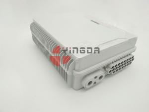 China White Plastic Optical Termination Box Outdoor Wall Mount 24 Fibers With Bracket and Keys FAT-24 factory