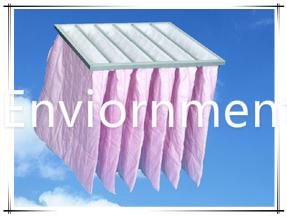 China 610mm Galvanized Frame F6 Nonwoven Pocket Filter Bag factory