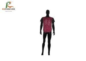 China Custom Black And Red Baseball Jersey , Summer Polyester Baseball Shirts factory
