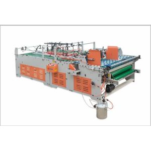 Easy Operate Carton Box Folder Gluer Machine Three Points Gluing Low Noise