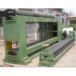 80x100mm Gabion Mesh Weaving Machine / Galvanized Gabion Box Making Machine