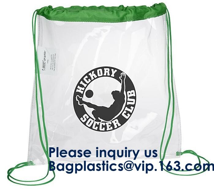 Promotion Small Cloth Gift Clear Pvc Drawstring Backpack Bag,Fashion Transparent Clear PVC Drawstring Bags Bagease pac
