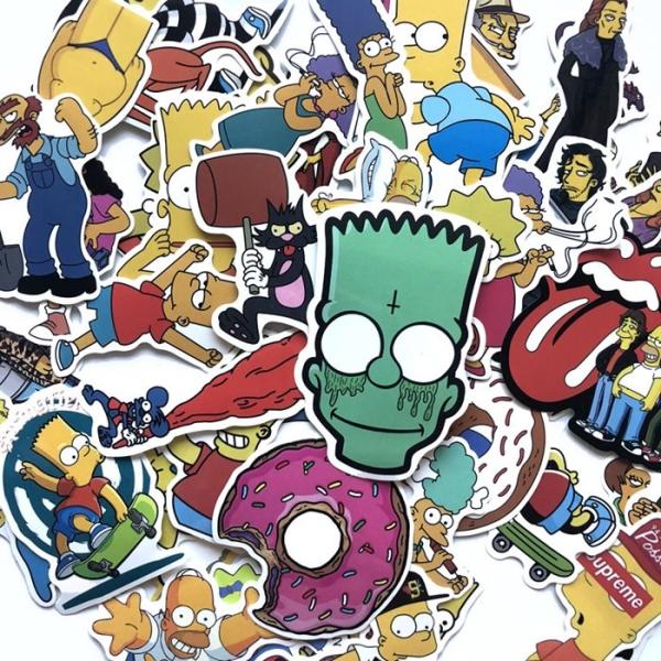 Fashion Style PVC Sticker Printing , PVC Vinyl Sticker Red Graffiti Style For
