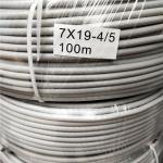 EN Standard 7x19 Gym Fitness Steel Cable Tpu Coated Flexible Steel Wire Rope ±1%