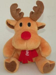 China Coca Cola Moose / Reindeer Stuffed Animal Toys Personalized Plush Toys factory