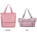Rolling Sports Duffel Travel Bag Polyester 210D Woman Waterproof 10.63x21.65x7