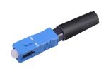 SC / UPC Fiber Optic Connectors Blue Color 10N Clad Strength 50N Tension