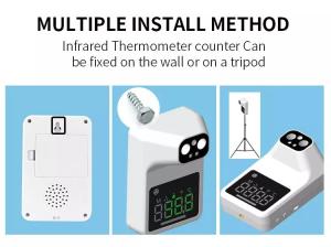 China Digital Non Contact Body Thermometer Temperature Digital Infrared Wall Thermometer factory