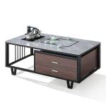 Modern Rectangular Rock Slab Top With Metal Frame Kettle Office Furniture Office