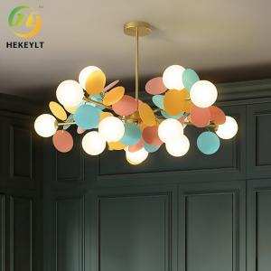 China Nordic Color Designer Creative Restaurant Living Room Lamp Warm Bedroom Princess pendant light factory