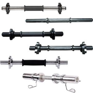 China Spinlock Weight Lifting Bars 25mm Training Handle Olympic Bar Weight factory