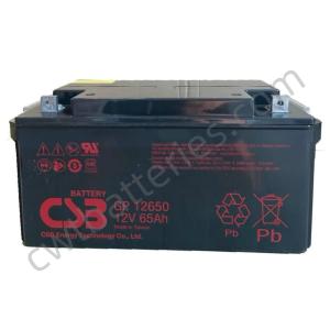 China CSB GP12650 Sealed Lead Acid Storage Battery 12V 65Ah Valve Regulated AGM Batteries Maintenance-Free factory