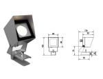 264VAC DMX512 Garden LED Spike Lights Clamp Mount 1000LM DALI