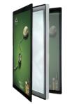 Aluminum Ultra Slim LED Light Box Edge Lit Metal Profile Magnetic With Laser