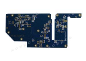 China Hard Gold Blue Soldermask Multilayer PCB Copper Clad Laminate 1.6mm Thickness 1oz factory
