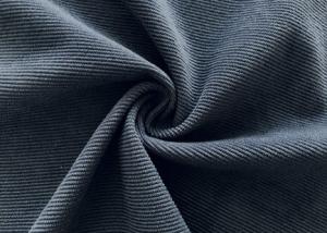 China Grey Polyester Corduroy Fabric / 220GSM Knitting Fine Corduroy Fabric factory